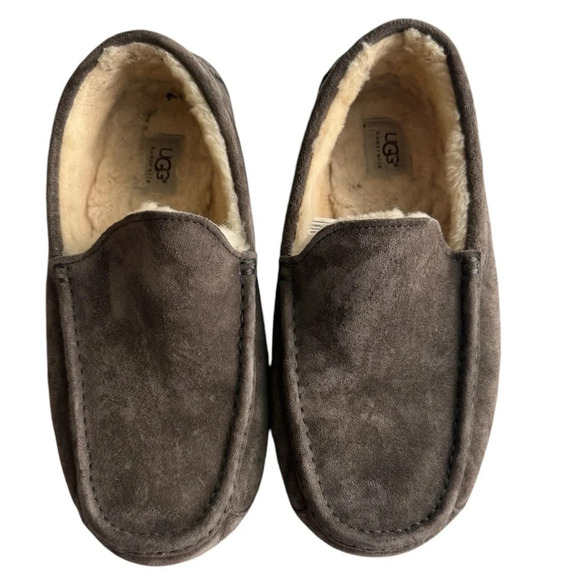 UGG Men's Ascot Moccasin Gray Slippers Size 11 - Picture 1 of 8